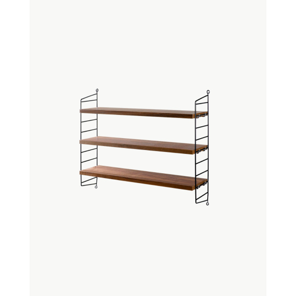 String Pocket, valnøtt/sort