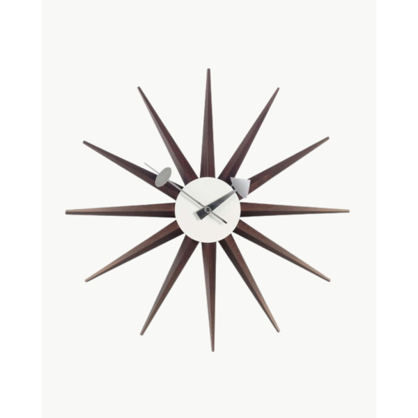 Vitra Sunburst clock Walnut