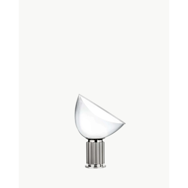 Flos Taccia bordlampe glass liten, silver