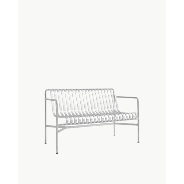 HAY Palissade Dining bench armrest, hot galvanised