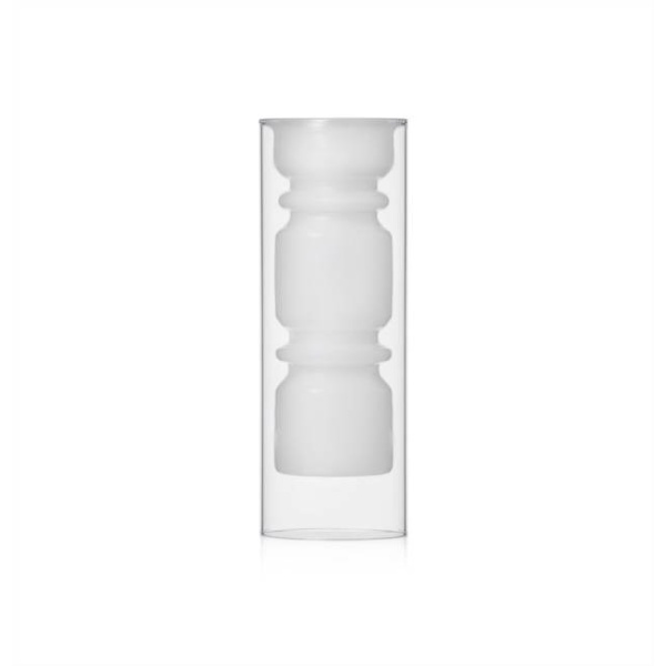 Ichendorf Vase, klar/ white