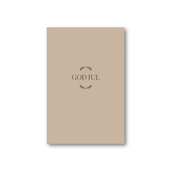 God jul beige papirkort