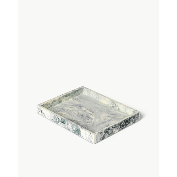 Ferm Living Mist Tray 15 x 20 cm, emerald/off white
