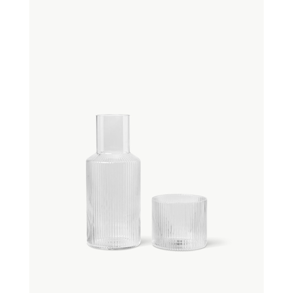 Ferm Living Ripple Carafe sett, clear