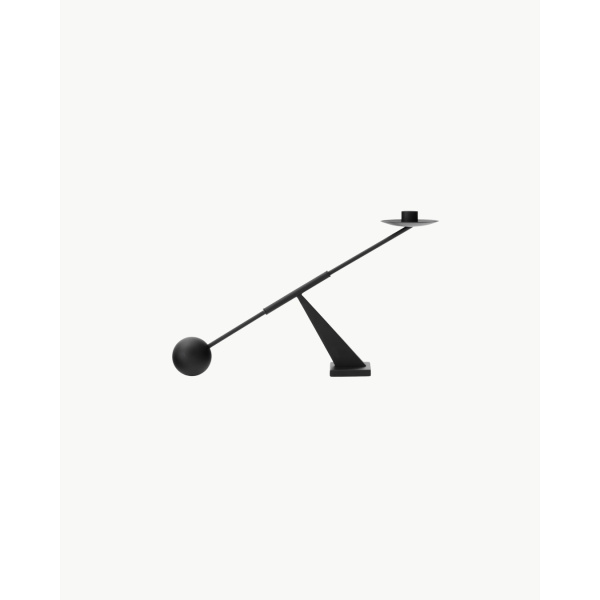 Audo Interconnect lysestake small, rustfritt stål sort