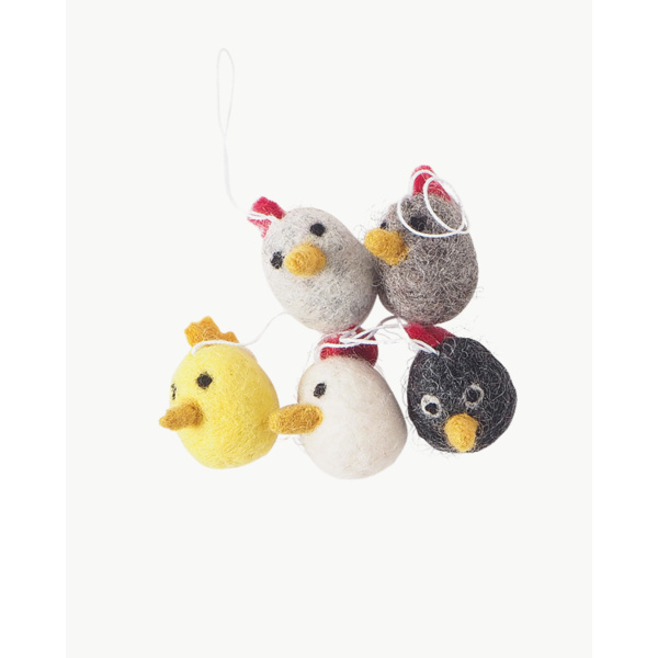 AVEVA Little Hangings, 5-pack, chickens